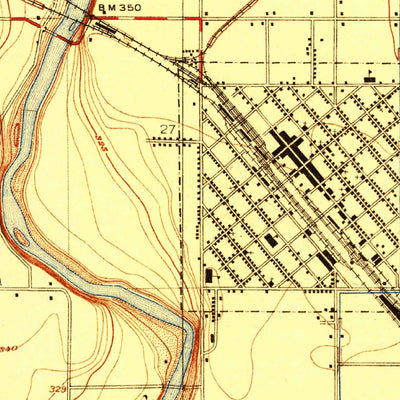 United States Geological Survey Reedley, CA (1924, 31680-Scale) digital map