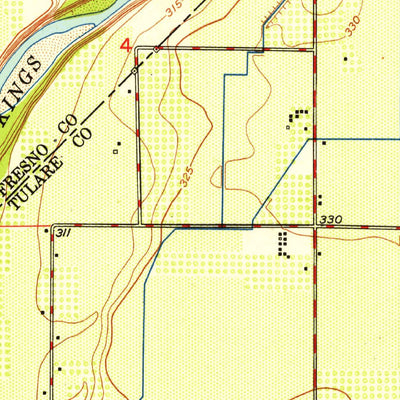 United States Geological Survey Reedley, CA (1951, 24000-Scale) digital map