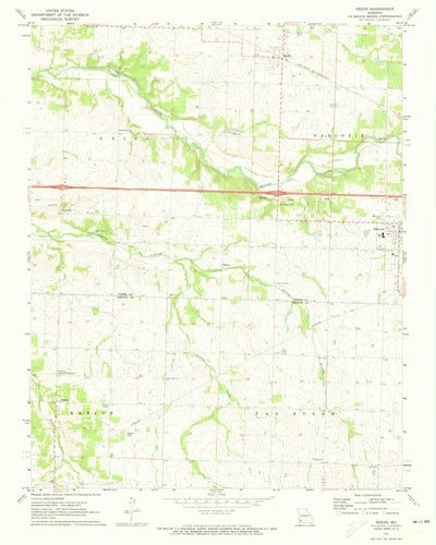 United States Geological Survey Reeds, MO (1971, 24000-Scale) digital map
