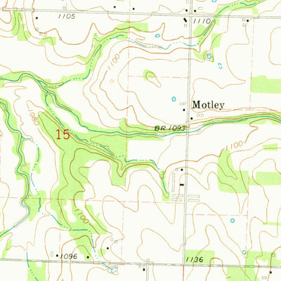 United States Geological Survey Reeds, MO (1971, 24000-Scale) digital map