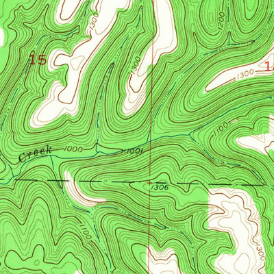 United States Geological Survey Reeds Spring, MO (1956, 24000-Scale) digital map