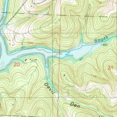 Reeds Spring, MO (1989, 24000-Scale) Map by United States Geological ...