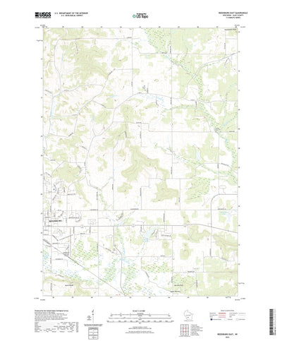 United States Geological Survey Reedsburg East, WI (2022, 24000-Scale) digital map