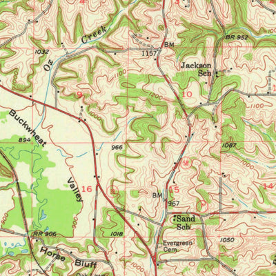 United States Geological Survey Reedsburg, WI (1956, 62500-Scale) digital map