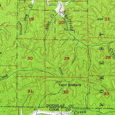 United States Geological Survey Reedsport, OR (1956, 62500-Scale) digital map