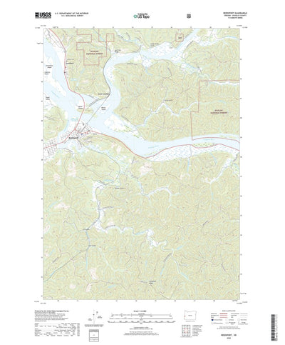 United States Geological Survey Reedsport, OR (2020, 24000-Scale) digital map