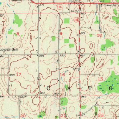 United States Geological Survey Reedsville, WI (1954, 62500-Scale) digital map