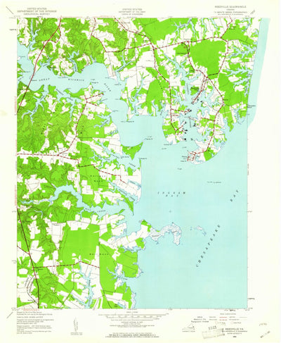 United States Geological Survey Reedville, VA (1944, 24000-Scale) digital map