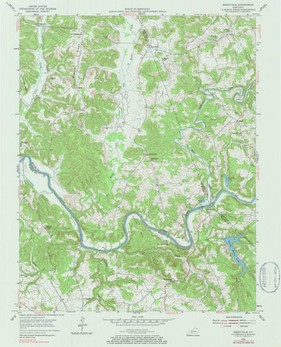 United States Geological Survey Reedyville, KY (1954, 24000-Scale) digital map