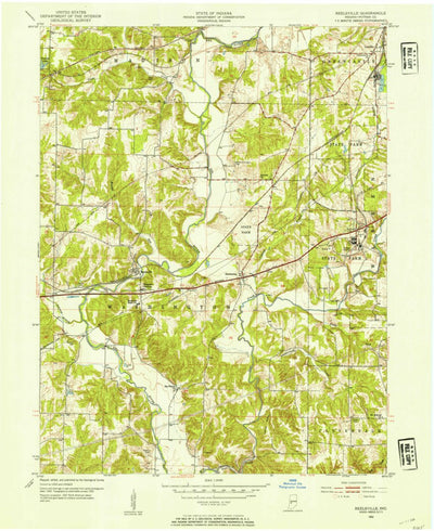 United States Geological Survey Reelsville, IN (1952, 24000-Scale) digital map