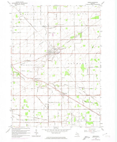 United States Geological Survey Reese, MI (1963, 24000-Scale) digital map