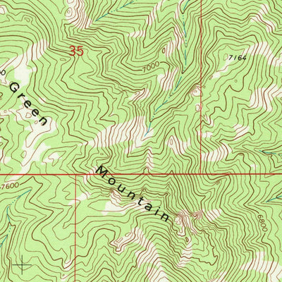 United States Geological Survey Reese Mountain, WY (1968, 24000-Scale) digital map