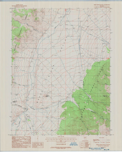 United States Geological Survey Reese River Butte, NV (1988, 24000-Scale) digital map