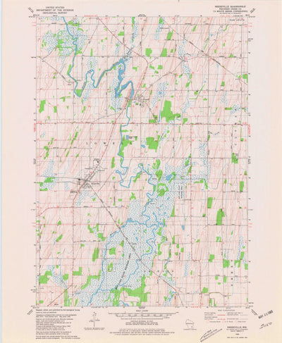 United States Geological Survey Reeseville, WI (1980, 24000-Scale) digital map