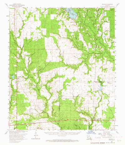 United States Geological Survey Reeves, LA (1961, 62500-Scale) digital map