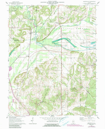 United States Geological Survey Reevesville, IL (1962, 24000-Scale) digital map