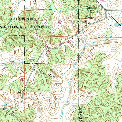 United States Geological Survey Reevesville, IL (1962, 24000-Scale) digital map