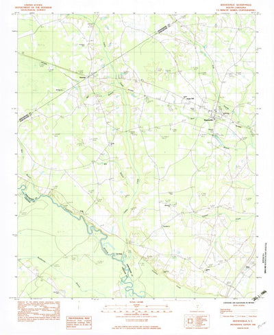 United States Geological Survey Reevesville, SC (1982, 24000-Scale) digital map