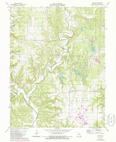 United States Geological Survey Reform, MO (1975, 24000-Scale) digital map