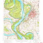 United States Geological Survey Refuge, MS-AR (1972, 62500-Scale) digital map