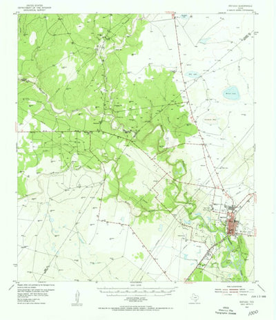 United States Geological Survey Refugio, TX (1954, 62500-Scale) digital map