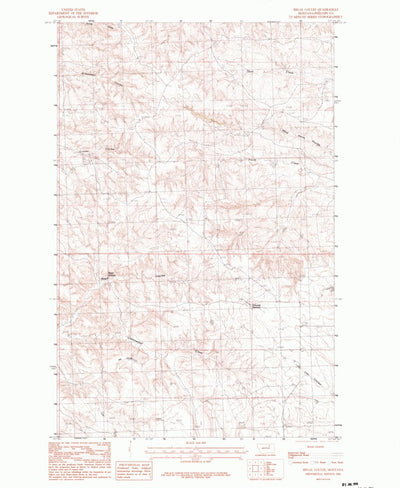 United States Geological Survey Regal Coulee, MT (1984, 24000-Scale) digital map
