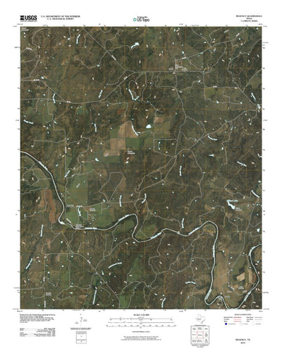 United States Geological Survey Regency, TX (2010, 24000-Scale) digital map