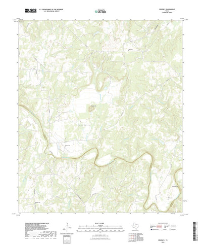 United States Geological Survey Regency, TX (2022, 24000-Scale) digital map