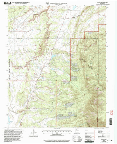 United States Geological Survey Regina, NM (2002, 24000-Scale) digital map