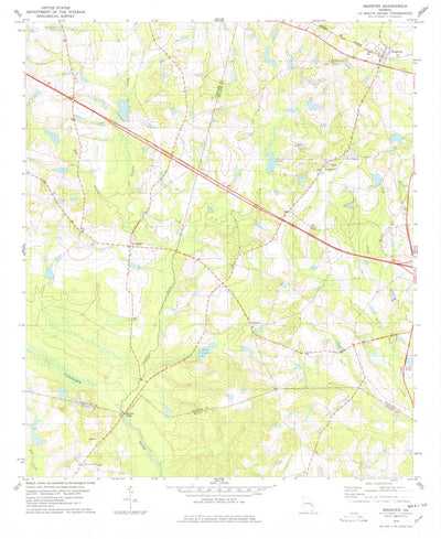 United States Geological Survey Register, GA (1978, 24000-Scale) digital map