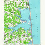 United States Geological Survey Rehoboth, DE (1938, 62500-Scale) digital map