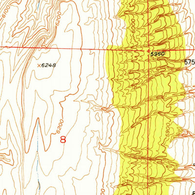 United States Geological Survey Reid Canyon, WY (1951, 24000-Scale) digital map