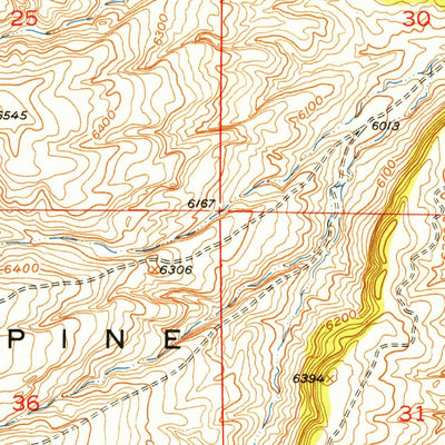 United States Geological Survey Reid Canyon, WY (1951, 24000-Scale) digital map