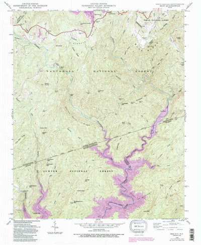 United States Geological Survey Reid, NC-SC (1946, 24000-Scale) digital map