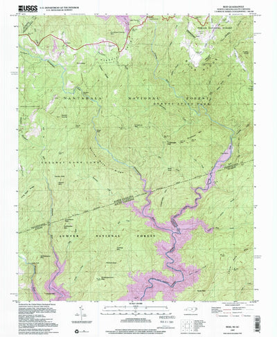 United States Geological Survey Reid, NC-SC (1997, 24000-Scale) digital map
