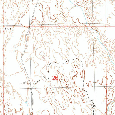 United States Geological Survey Reid Valley, AZ (1990, 24000-Scale) digital map