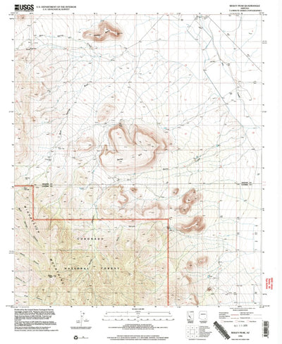 United States Geological Survey Reiley Peak, AZ (1996, 24000-Scale) digital map