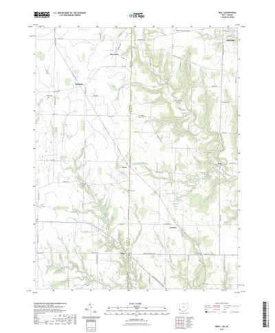 United States Geological Survey Reily, OH (2023, 24000-Scale) digital map