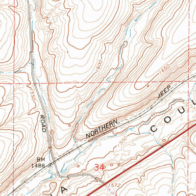 United States Geological Survey Reiman SE, WA (1967, 24000-Scale) digital map