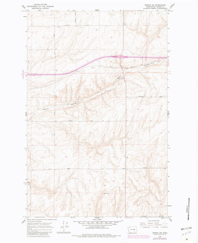 United States Geological Survey Reiman SW, WA (1967, 24000-Scale) digital map