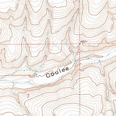 United States Geological Survey Reiman SW, WA (1967, 24000-Scale) digital map