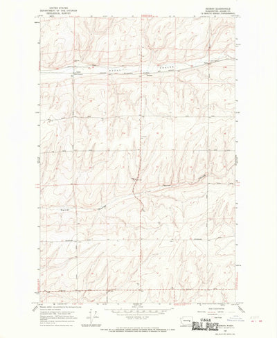 United States Geological Survey Reiman, WA (1967, 24000-Scale) digital map