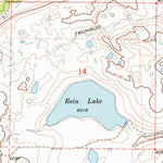 United States Geological Survey Rein Lake, MT (1972, 24000-Scale) digital map