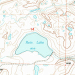 United States Geological Survey Rein Lake, MT (2000, 24000-Scale) digital map