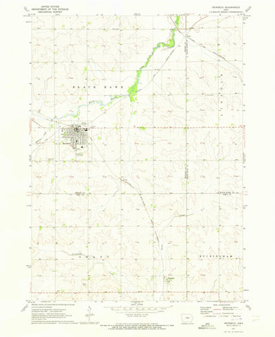 United States Geological Survey Reinbeck, IA (1971, 24000-Scale) digital map