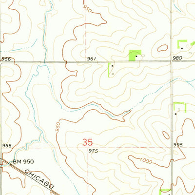 United States Geological Survey Reinbeck, IA (1971, 24000-Scale) digital map