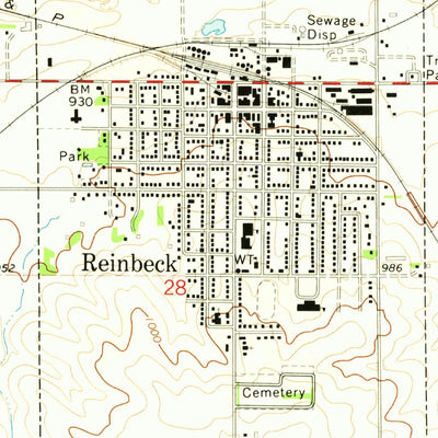 United States Geological Survey Reinbeck, IA (1971, 24000-Scale) digital map