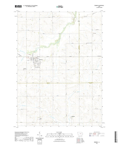 United States Geological Survey Reinbeck, IA (2022, 24000-Scale) digital map