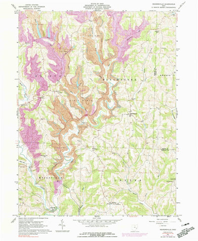 United States Geological Survey Reinersville, OH (1961, 24000-Scale) digital map