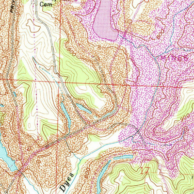 United States Geological Survey Reinersville, OH (1961, 24000-Scale) digital map